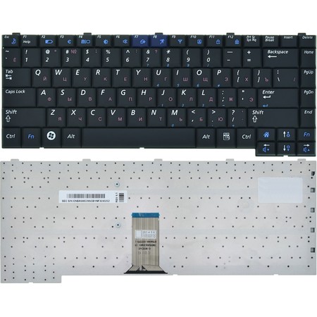 Клавиатура черная для Samsung R510 (NP-R510-FA07)