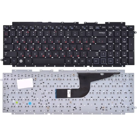 Клавиатура черная без рамки для Samsung RC710 (NP-RC710-S02)
