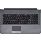 Клавиатура черная (Топкейс серый) для Samsung RC720 (NP-RC720-S01)