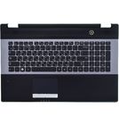 Клавиатура черная с серой рамкой (Топкейс черный) для Samsung RC730 (NP-RC730-S01)