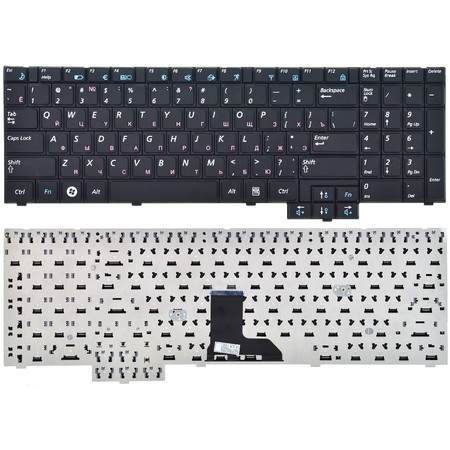 Клавиатура черная для Samsung R525, R620, R528, R519, R540, R530, R717, RV508, RV510, R719