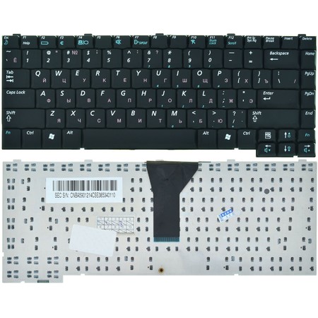 Клавиатура черная для Samsung V30 (NV30CH0FF5/SER)