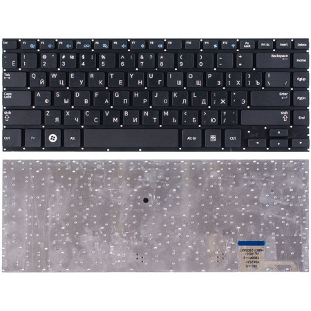 Клавиатура черная без рамки для Samsung NP530U4C-S0A