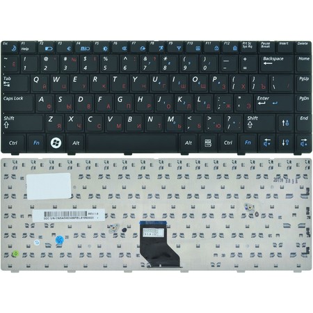 Клавиатура черная для Samsung R522 (NP-R522-AS01)