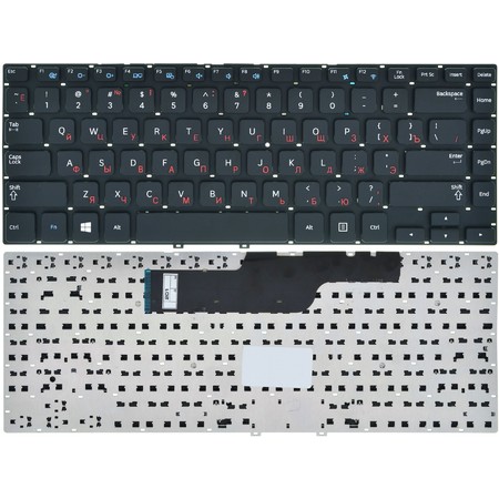 Клавиатура черная без рамки для Samsung NP355V4C-S01