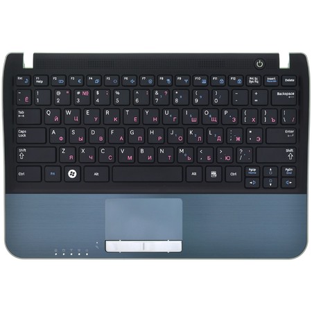 Клавиатура черная (Топкейс черный) для Samsung NF310 (NP-NF310-A02)