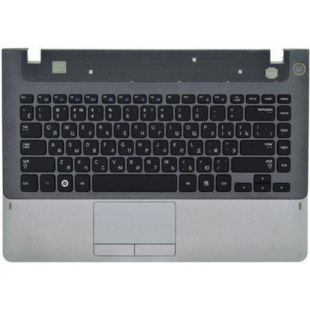 Клавиатура (Топкейс серебристый) для Samsung NP355V4C-S01