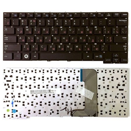Клавиатура черная для Samsung NP300U1A-A01