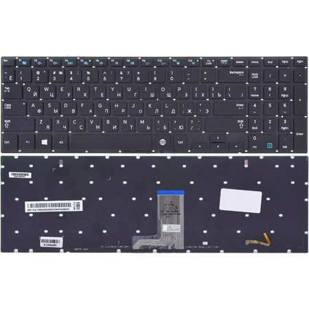 Клавиатура черная с подсветкой для Samsung NP770Z5E-S01
