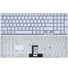 Клавиатура белая без рамки для Sony VAIO VPCEB1E1R/BJ