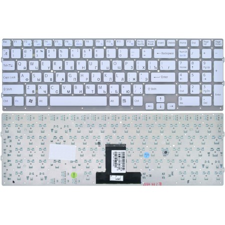 Клавиатура для Sony VAIO VPCEB белая без рамки