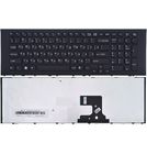 Клавиатура черная с черной рамкой для Sony VAIO VPCEJ2E1E/B
