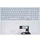 Клавиатура для Sony VAIO VPCEL белая с белой рамкой