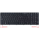 Клавиатура для Sony VAIO SVE151 черная с черной рамкой