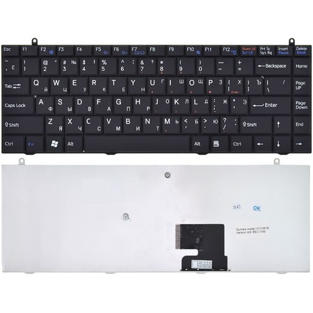 Клавиатура черная для Sony VAIO VGN-FZ11L