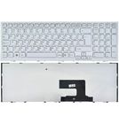 Клавиатура для Sony VAIO VPCEE белая с белой рамкой