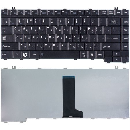 Клавиатура черная для Toshiba Satellite L300
