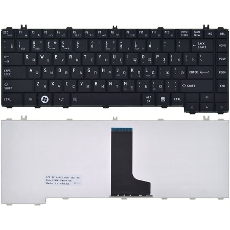Клавиатура черная для Toshiba Satellite L635