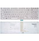 Клавиатура белая с белой рамкой для Toshiba Satellite L50-A