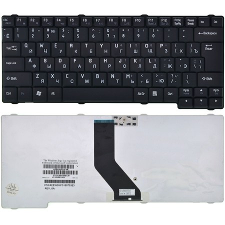 Клавиатура черная для Toshiba Satellite L30