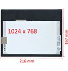 Дисплей 10.0" / LVDS 30 pin 1024x768 3mm / HSD100PXN1 Rev:2-A00-C40