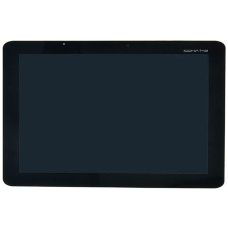 Модуль (дисплей + тачскрин) черный с рамкой для Acer Iconia TAB A700