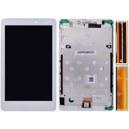 Модуль (дисплей + тачскрин) для Acer Iconia Tab 8 (A1-840 FHD) белый с рамкой 0RG3MF