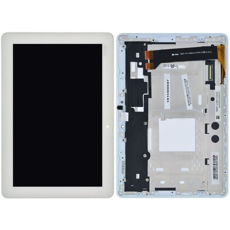 Модуль (дисплей + тачскрин) белый с рамкой для ASUS MeMO Pad 10 (ME102A) K00F