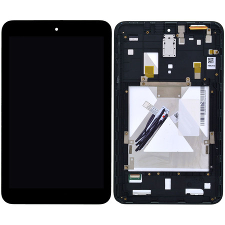 Модуль (дисплей + тачскрин) черный с рамкой для ASUS MeMO Pad HD 8 (ME180A) (K00L)
