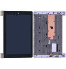 Модуль (дисплей + тачскрин) черный с серебристой рамкой для Lenovo YOGA Tablet 10 HD+ (B8080)