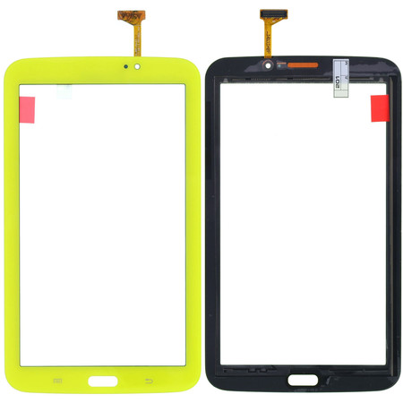 Тачскрин желтый (Без отверстия под динамик) для Samsung Galaxy Tab 3 7.0 SM-T210 Wi-Fi, Bluetooth