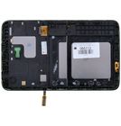 Модуль (дисплей + тачскрин) черный с рамкой (Без отверстия под динамик) для Samsung Galaxy Tab 3 7.0 Lite SM-T110 (WIFI)