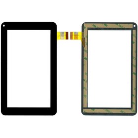 Тачскрин (111x186mm) черный для RoverPad Sky S7