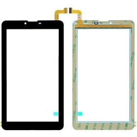 Тачскрин (104x185mm) черный Тонкий для Digma Plane 7.4 4G (LTE) PS7004ML