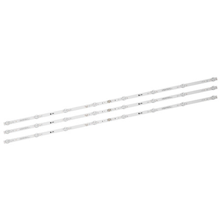 Подсветка для телевизора HI VHIX-43U169MSY, VHIX-43F169MSY, Витязь 43LU1204, DIGMA DM-LED43SQ20 3V 3 pin (комплект 6 шт) 8 led 828mm