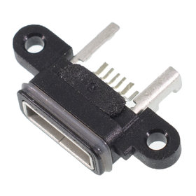 Разъем системный Micro USB черный для Xiaomi Mi 4