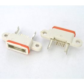 Разъем системный Micro USB белый для Xiaomi Mi 4 LTE