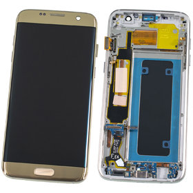 AMB549KR01 MAIN REV 2.3 Модуль (дисплей + тачскрин) золотистый с рамкой (Premium)