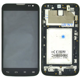 Модуль (дисплей + тачскрин) черный для LG L70 D325