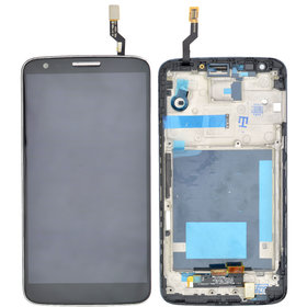 Модуль (дисплей + тачскрин) черный для LG Optimus G2 D802