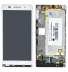 Модуль (дисплей + тачскрин) для Huawei Ascend P6 белый с рамкой