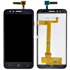 Модуль (дисплей + тачскрин) черный для Alcatel One Touch Go Play 7048X