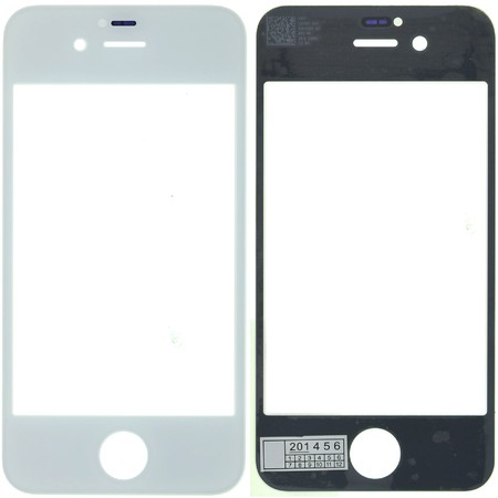 Стекло белый для Apple iPhone 4S A1431