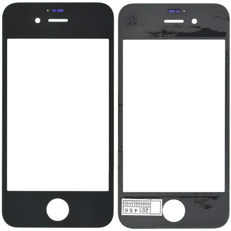 Стекло черный для Apple iPhone 4S A1431