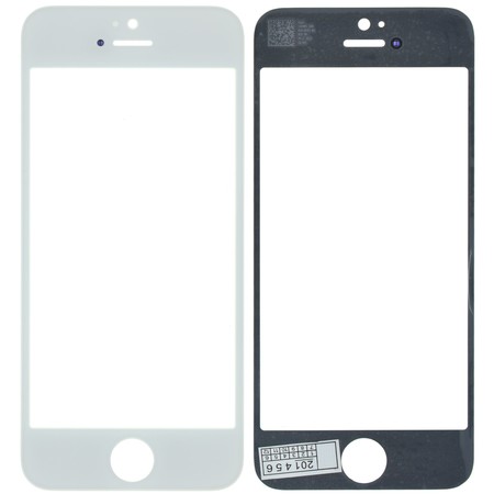 Стекло белый для Apple iPhone 5S (A1528)