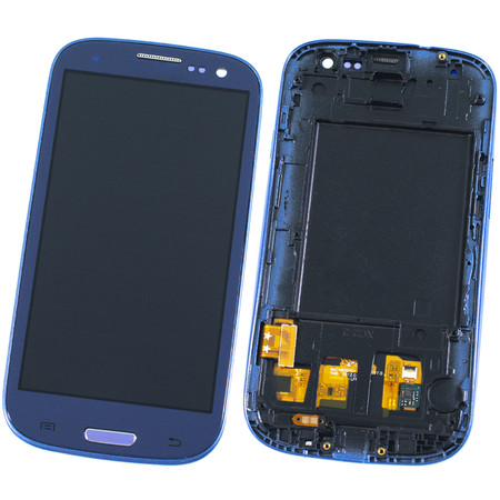 Модуль (дисплей + тачскрин) синий с рамкой (TFT) для Samsung Galaxy S3 Neo GT-I9301I