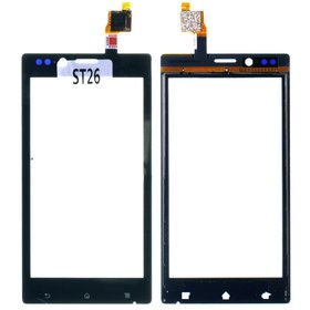 Тачскрин черный для SONY Xperia J (ST26i)