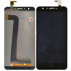 Модуль (дисплей + тачскрин) черный для Doogee Y6