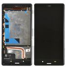 Модуль (дисплей + тачскрин) черный с рамкой для Sony Xperia Z3 Dual (D6633)