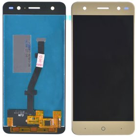 Модуль (дисплей + тачскрин) золотистый без рамки для ZTE Blade V7 Lite